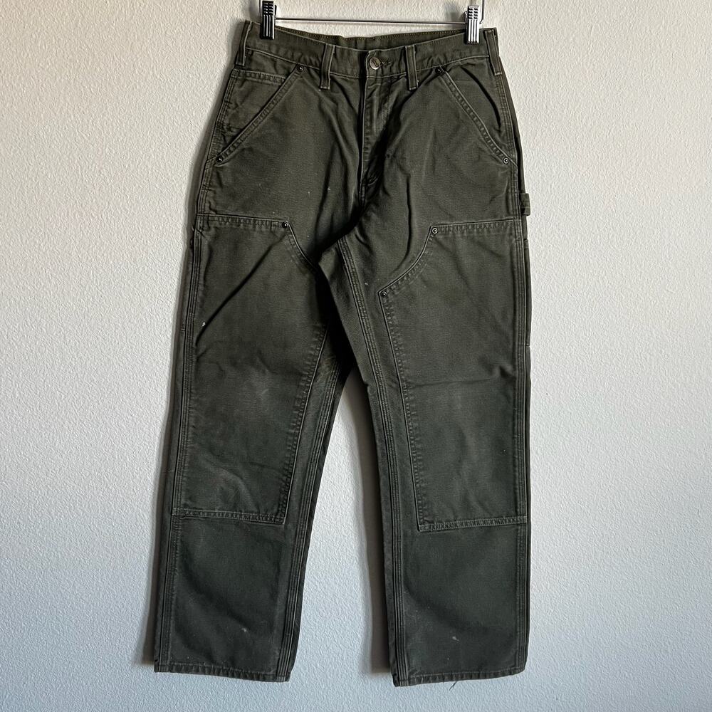 Carhartt B136 MOS green double knee work wear carpenter pants